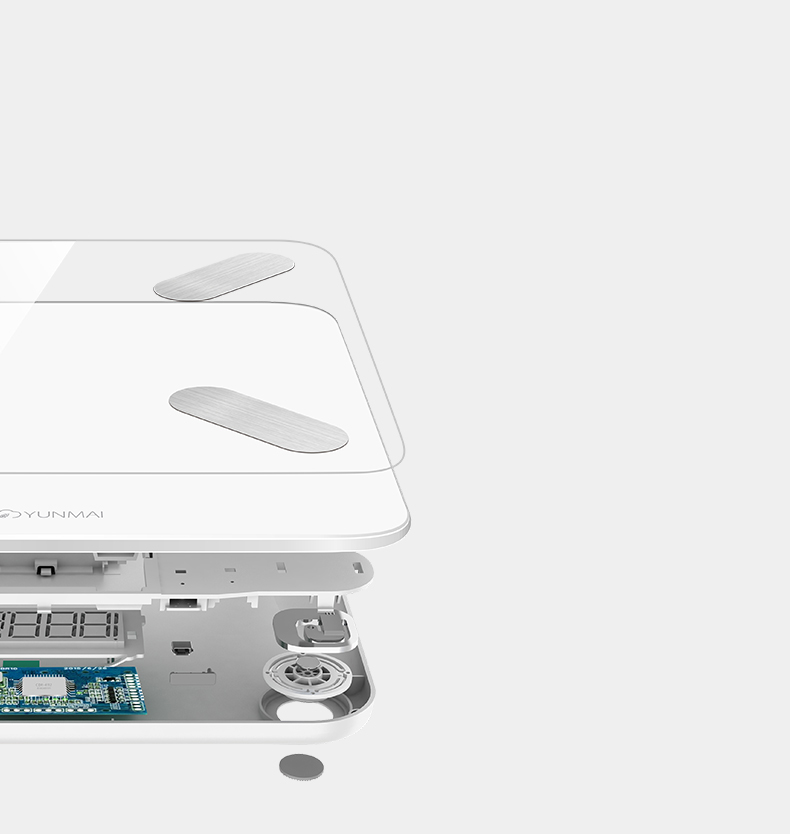 Cân Sức Khỏe Điện Tử YUNMAI 17 Chế Độ Có Kết Nối Bluetooth Và Điều Khiển Qua Ứng Dụng Điện Thoại - Đen