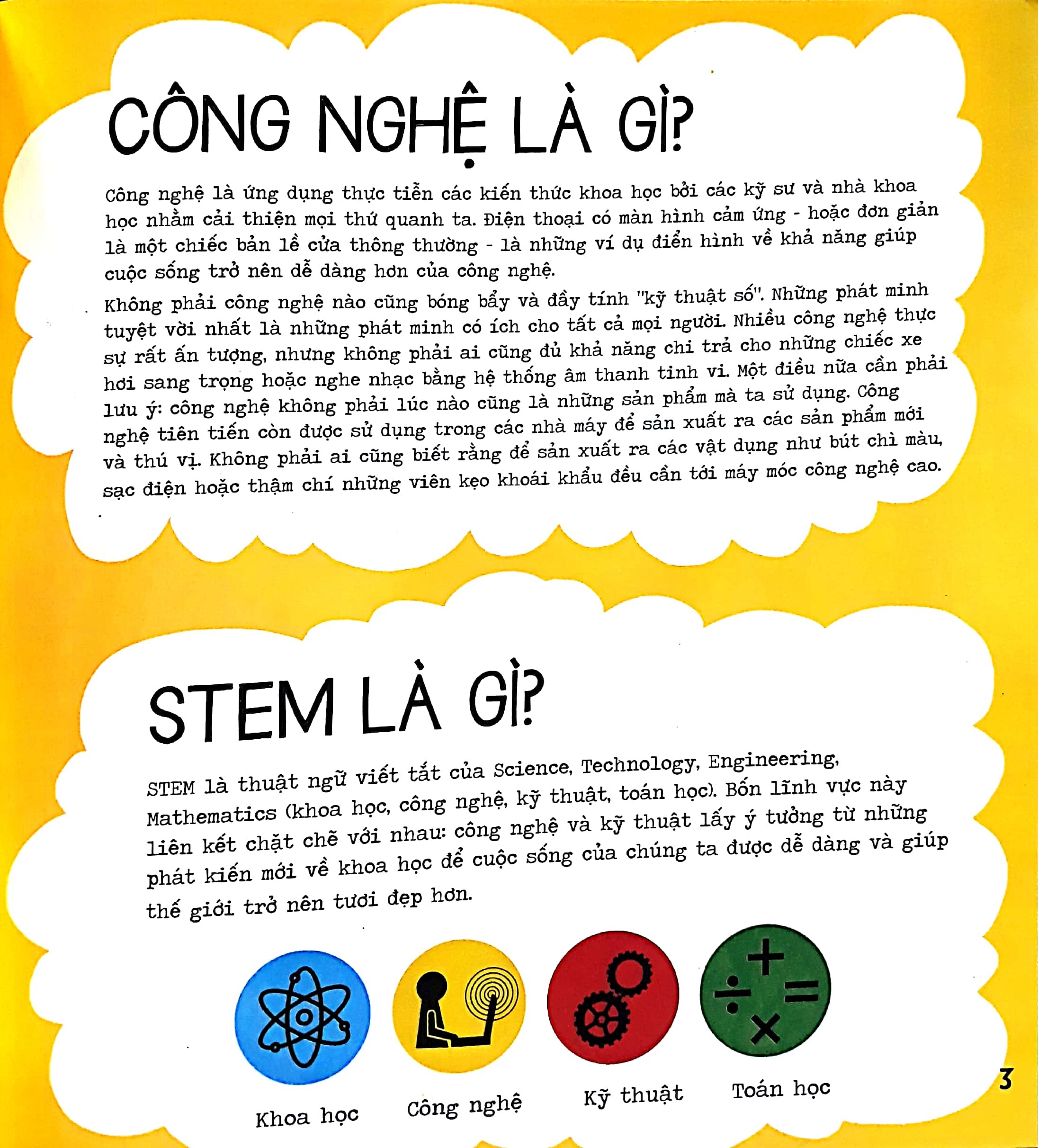 Combo STEM Quanh Em: Khoa Học Siêu Gần Gũi + Công Nghệ Siêu Thông Minh + Kỹ Thuật Siêu Đơn Gỉan (Bộ 3 Cuốn Sách Khám Phá Thế Giới Cho Trẻ / Tặng Kèm Bookmark Happy Life)