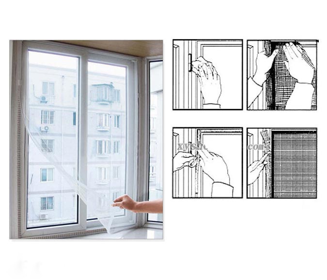 Combo 3 màn cửa chống muỗi, côn trùng đa năng gồm: 1 màn cửa 90x210 cm + 2 màn treo cửa số 130x150 cm (giao màu ngẫu nhiên)