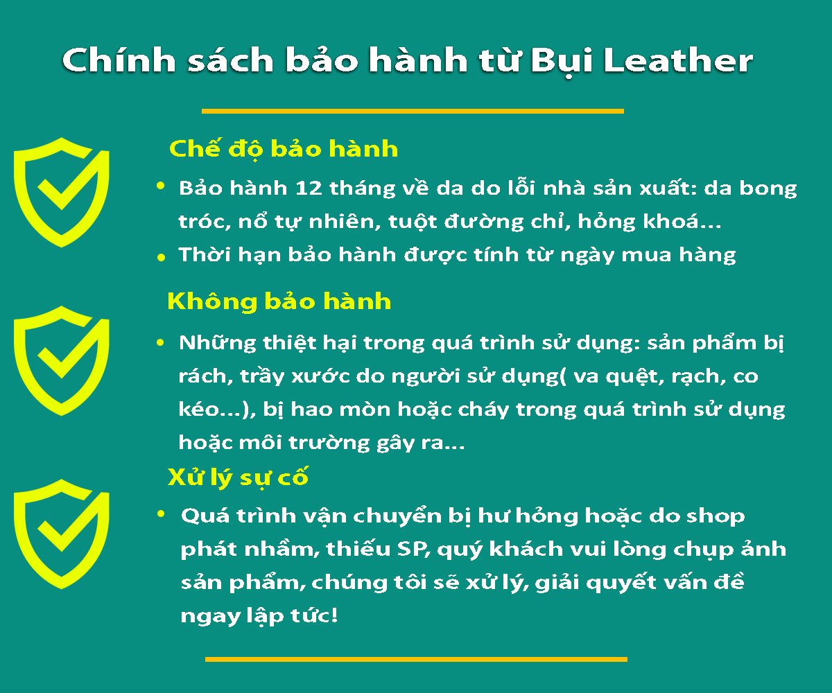 Ví nam, bóp nam da bò Saffiano Bụi Leather V140 - Bảo hành 12 tháng