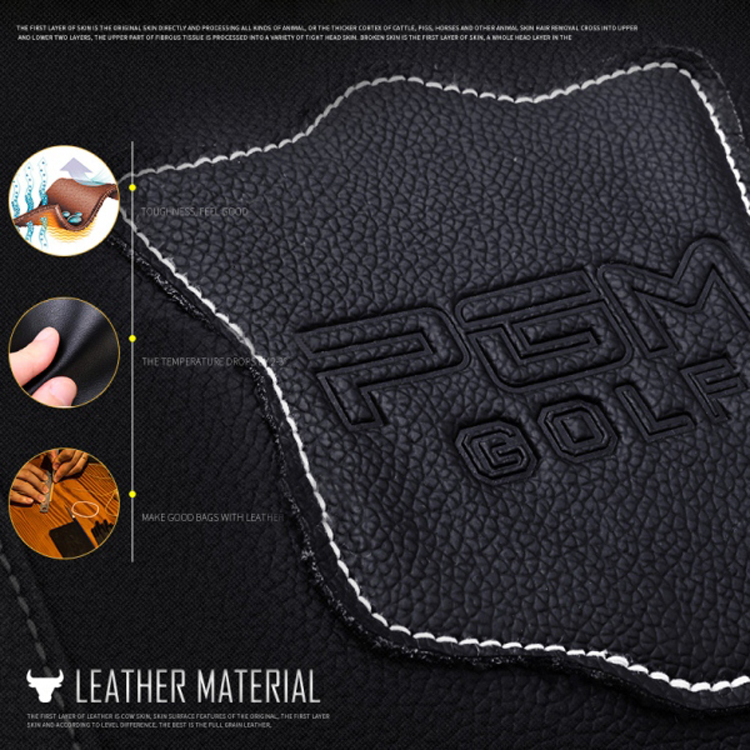 Túi Goft xách tay đựng quần áo da cao cấp PGM YWB021 - Màu đen