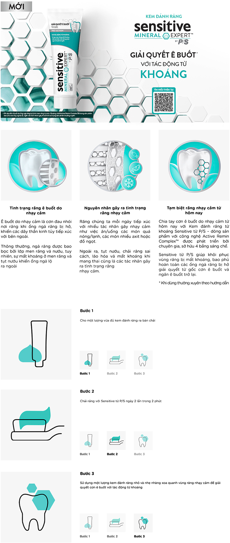 Kem Đánh Răng Sensitivity Treatment By P/S Giải Quyết Ê Buốt 105g