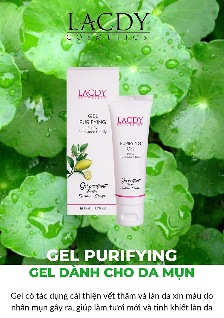 Gel Dành Cho Da Mụn Lacdy Gel Purifying 50ml