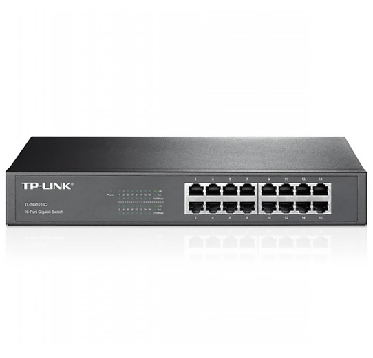 Bộ Switch 16 cổng Gigabit chia mạng LAN TPLink TL-SG1016D - Hàng Chính Hãng 