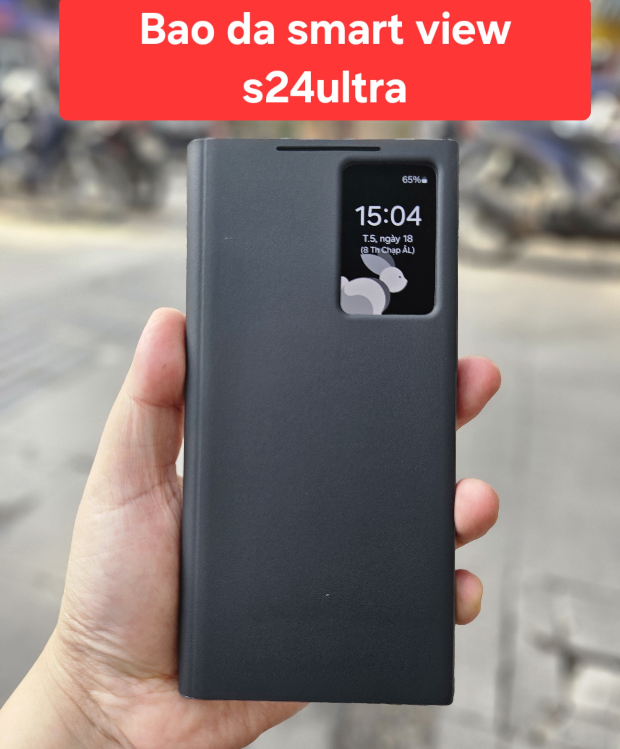 Bao da Smart View Wallet Case samsung S24 Ultra -Hàng Chính hãng