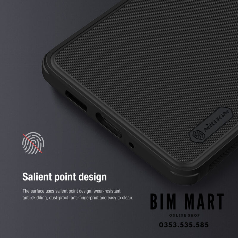 Ốp lưng chính hãng Nillkin dành cho iPhone 14 Pro Max dạng sần - Hàng Nhập Khẩu
