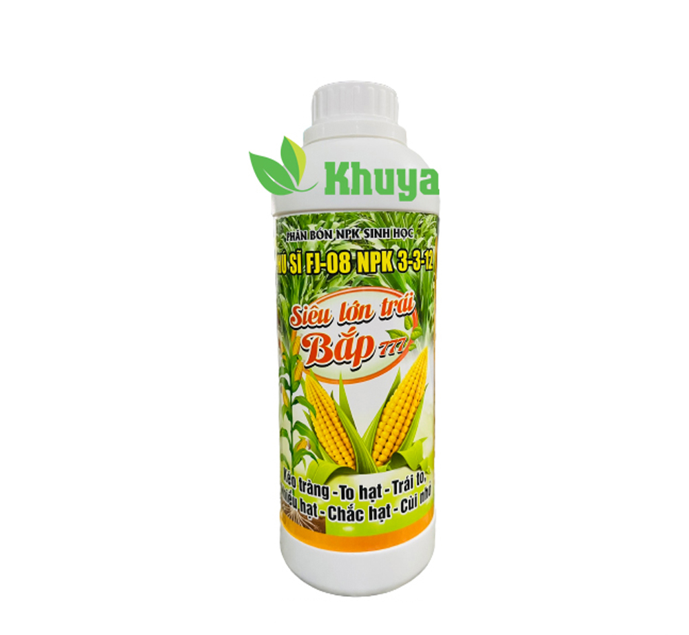 Phân bón NPK sinh học Siêu Lớn Trái Bắp 777 loại 1 lít