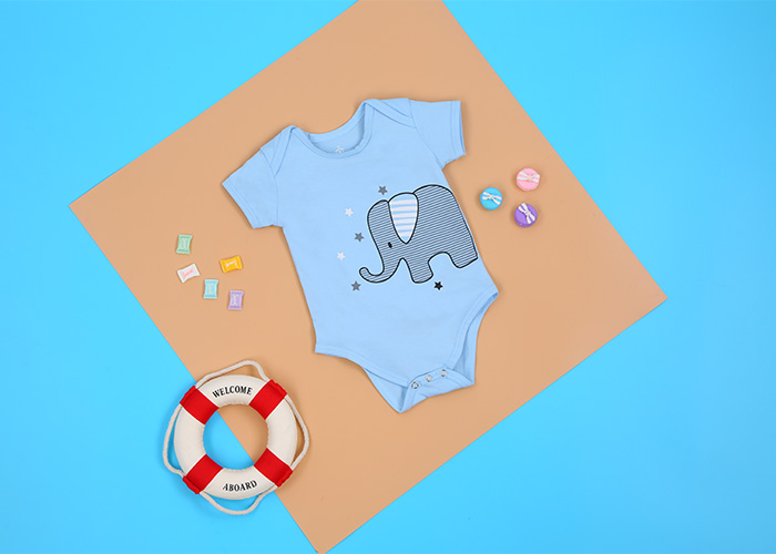 Bộ Áo Liền Quần Hình Voi Con Cho Bé TiBaby