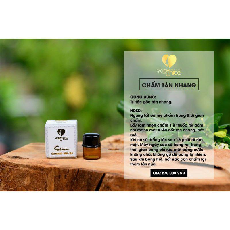 Chấm tàn nhang nám rỗ yody white phương anh - lọ 2ml