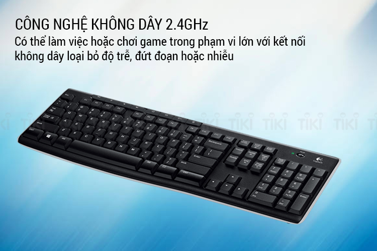 Bàn Phím Không Dây Logitech K270 - Hàng Chính Hãng