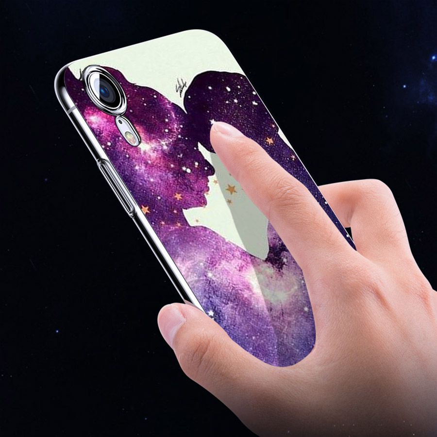 Ốp lưng cứng viền dẻo dành cho điện thoại iPhone X/XS - Phía sau một cô gái MS PS1CG005