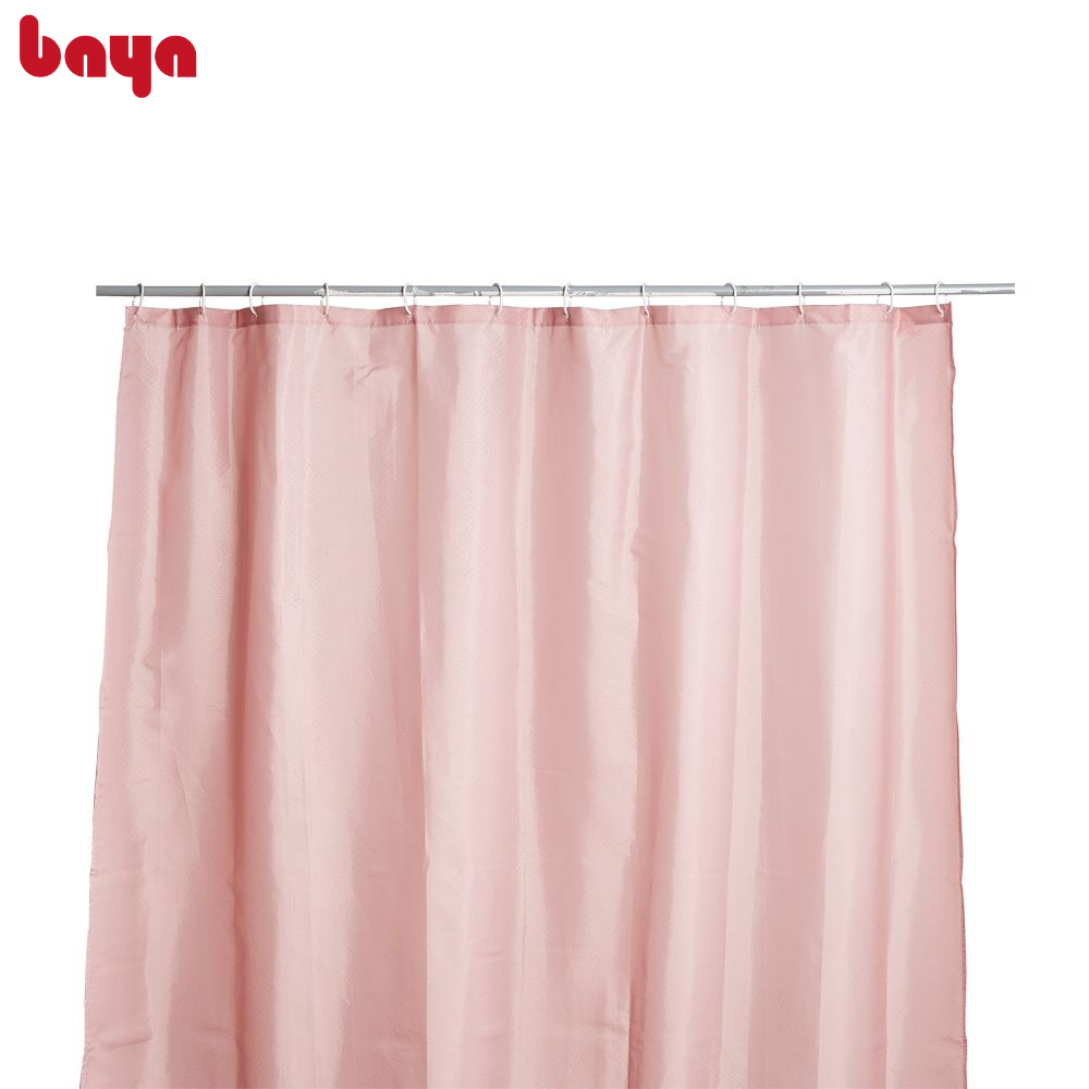 Rèm Phòng Tắm BAYA KAYAK Làm Bằng Chất Liệu Vải Polyester Dày Dặn, Phủ Lớp Chống Thấm Nước Nhanh Khô Với 12 Móc Treo, Giúp Nhà Tắm Luôn Khô Ráo, Sạch Sẽ 3