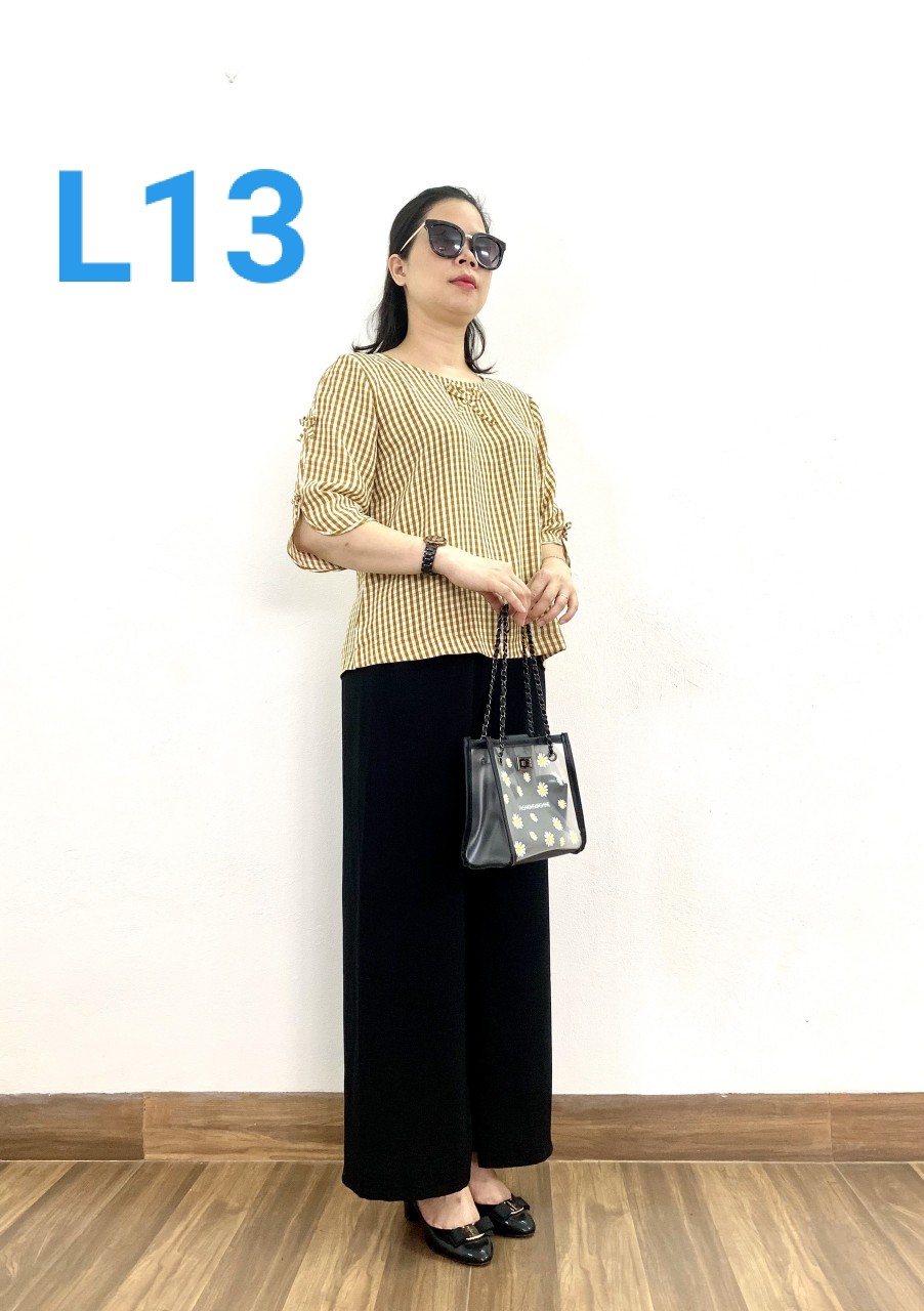 Bộ Trung Niên Tay Lỡ - Bộ Phối Áo Lụa hàn Châu, Quần Đũi cao cấp - Không nhăn không xù khi giặt - Tuấn Tú Store 68