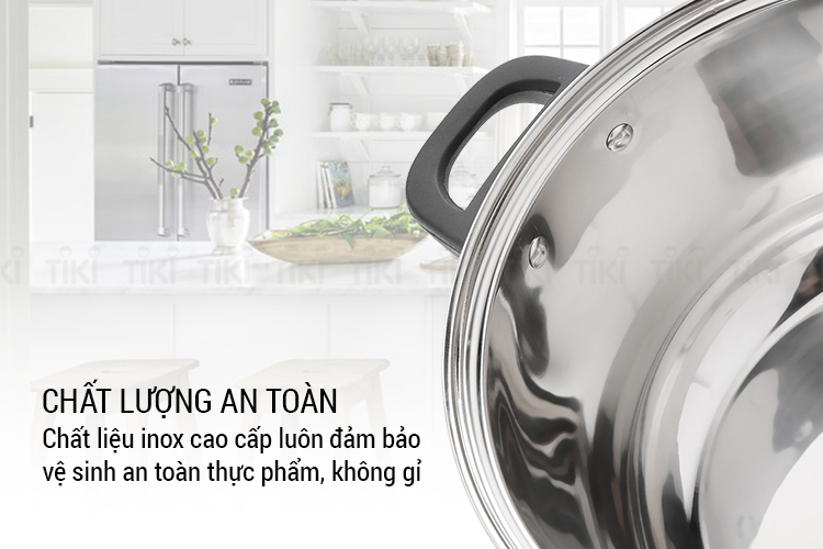 Bộ nồi inox cao cấp 4 đáy Nagakawa NAG1303 (size 16cm, 20cm, 24cm) dùng cho mọi loại bếp - Hàng Chính Hãng