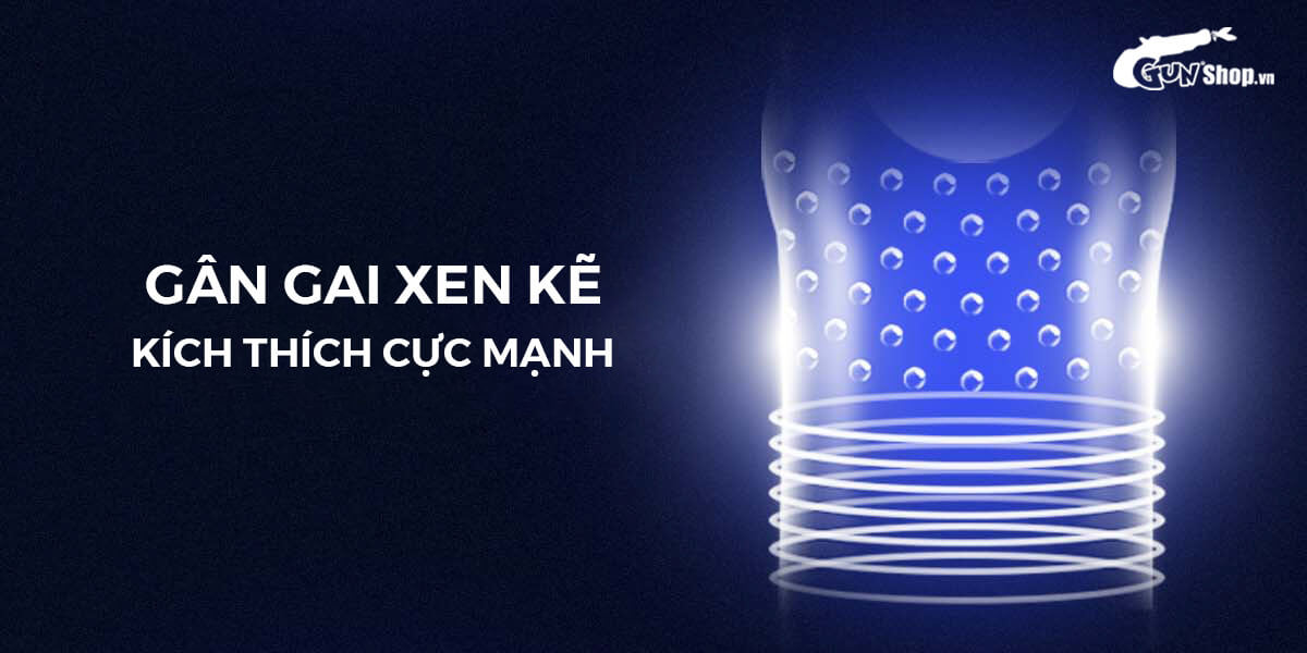 [Hộp 5 cái] Bao cao su Shell Love Bead - Gân nổi, kéo dài thời gian, bi tăng 1.5cm 