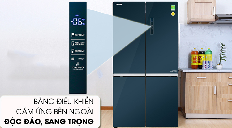 Tủ Lạnh Inverter Toshiba GR-RF646WE-PGV (622L) - Hàng Chính Hãng