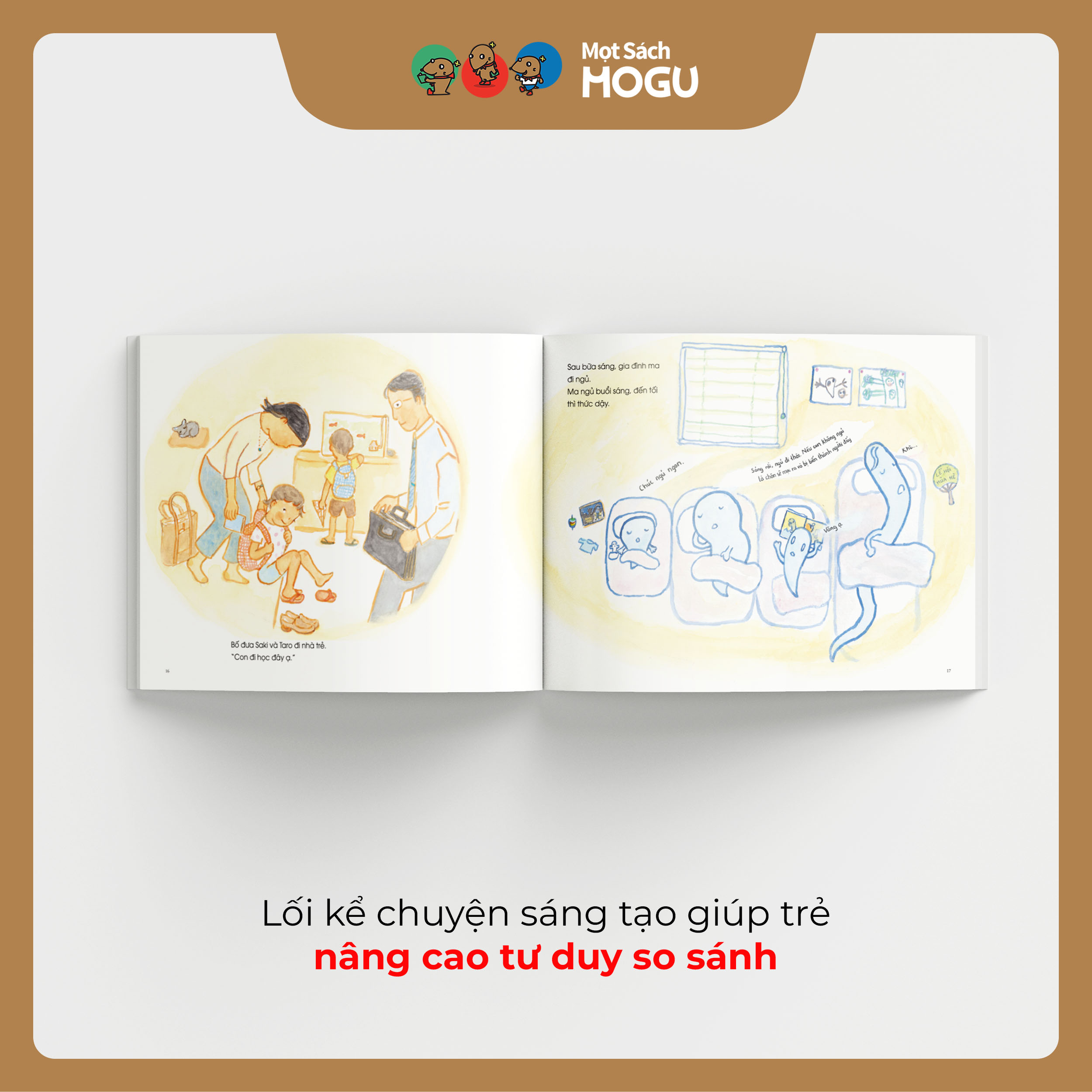 Truyện Ehon bé 3-4-5 tuổi - Bộ 4 cuốn Bé ma đáng yêu