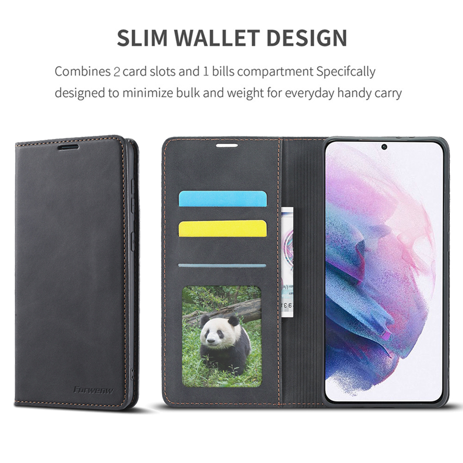 Bao Da Dạng ví Dành Cho SamSung Galaxy A13/ A23/ A33/ A53/ A73 Chính Hãng Forwenw Có Ngăn Đựng Tiền và Thẻ - Hàng Chính Hãng