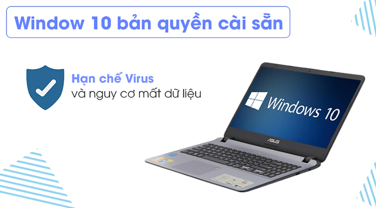 Asus X507MA BR318T Intel N4000 _4GB _256GB SSD _VGA INTEL _Win 10 / Hàng Chính Hãng