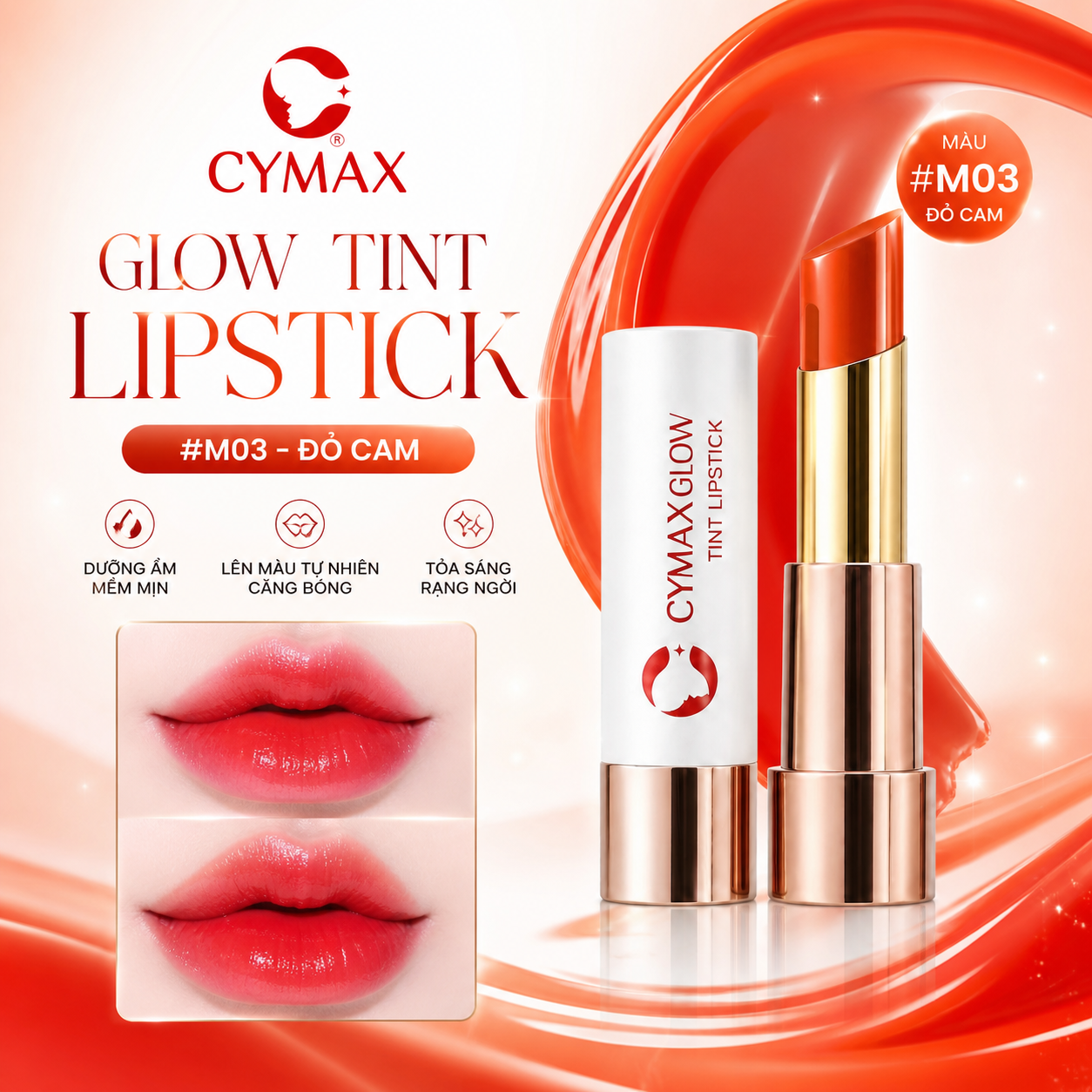Son Dưỡng Môi VACCI - Lên Màu Đẹp - Lâu Phai - Vitamin Tint Lipstick - Môi Căng Mọng - Mượt Mà