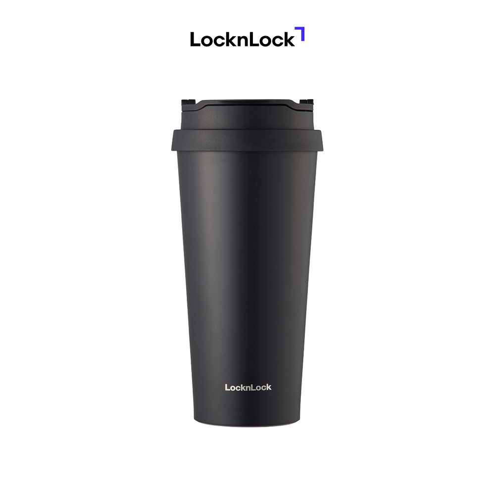 Bình giữ nhiệt LocknLock có 2 nắp thay thế New Clip Tumbler 540ml LHC4279 – Đen