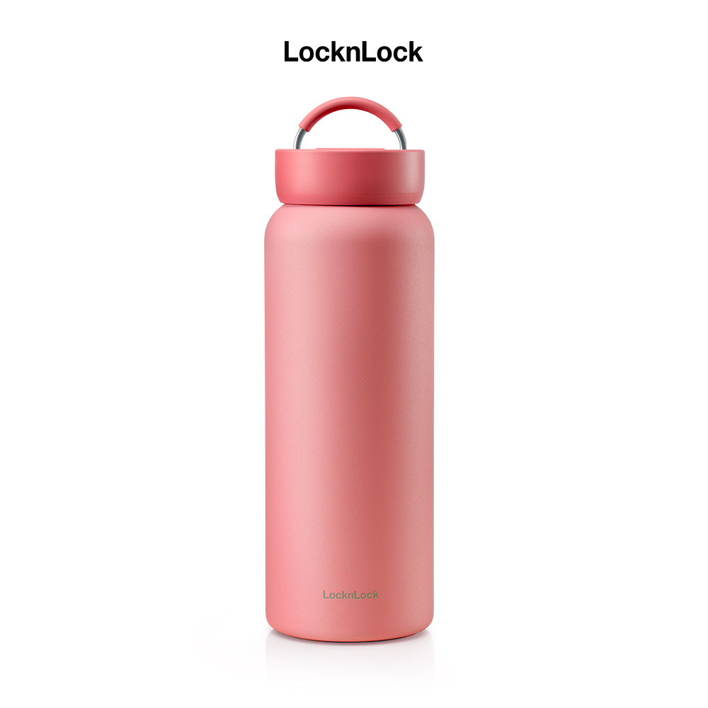 Bình giữ nhiệt bằng thép không gỉ LocknLock Jumbo Tumbler LHC4300YRED 900ML – Màu coral