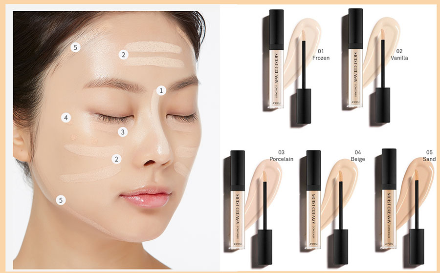 Kem Che Khuyết Điểm A'Pieu Moist Creamy Concealer (7g)
