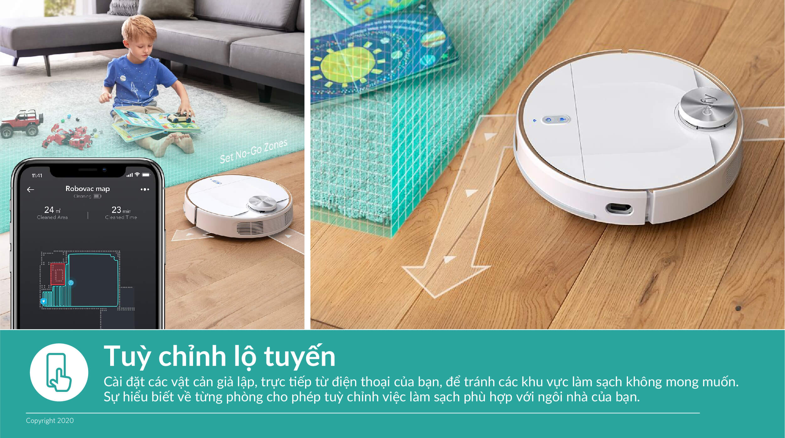 Robot Hút Bụi lau nhà thông minh Eufy RoboVac L70 Hydrid - T2190 - Hàng Chính Hãng