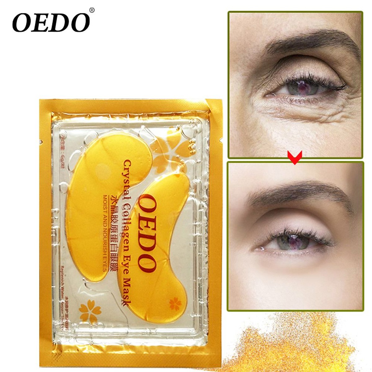 Mặt Nạ Collagen Chống Quầng Thâm Mắt OEDO (2 Miếng)