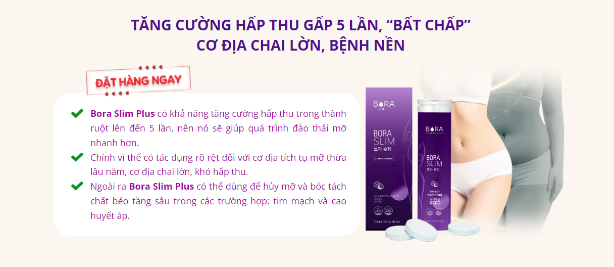 viên sủi hỗ trợ giảm cân bản cao cấp hàn quốc bora slim plus 18 viên 6