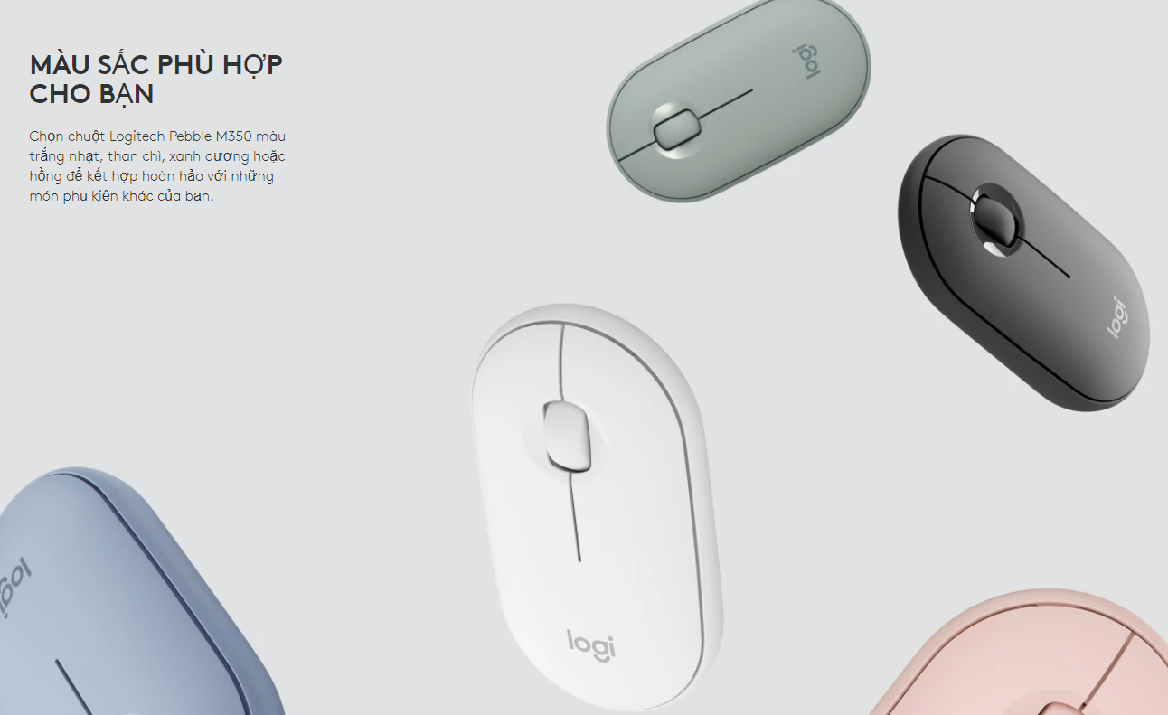 chuột bluetooth silent logitech pebble m350 - hàng chính hãng 9