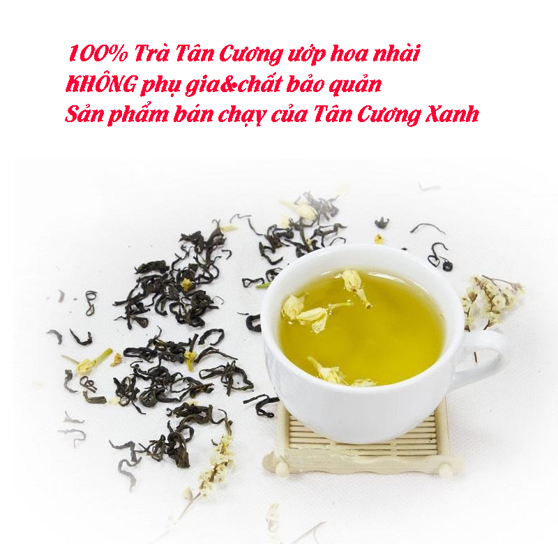 Trà Ướp Hoa Nhài Tân Cương Xanh - Trà Tân Cương ướp hoa nhài tự nhiên