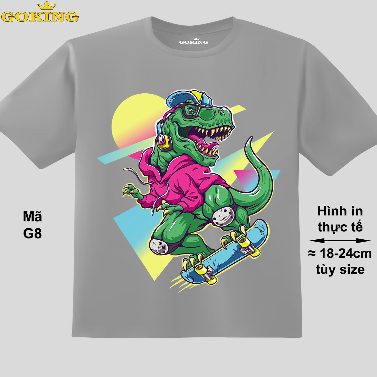 khủng long, mã g8. áo thun trẻ em siêu đẹp. áo phông in hình cho bé trai, bé gái 2