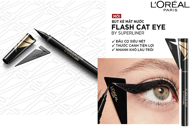Bút Kẻ Mắt Lâu Trôi L'Oreal Paris Flash Cat Eye By Superliner