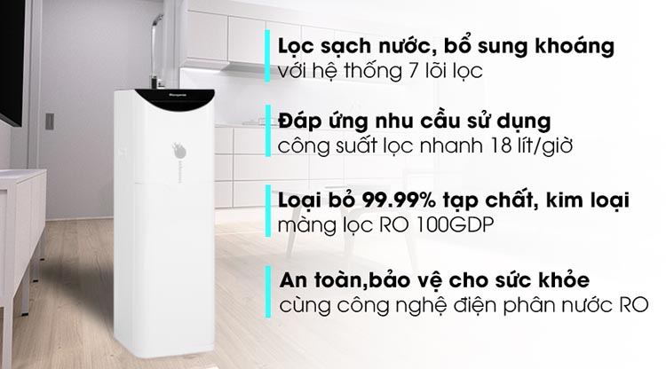 Máy lọc nước Hydrogen ion kiềm Kangaroo KG100ES - Hàng chính hãng