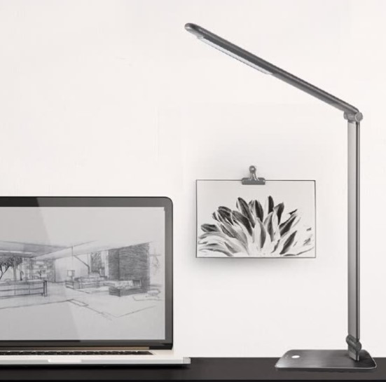 Philips (PHILIPS) LED desk lamp work learning bedroom bedside lamp four gear touch dimming white crystal wins