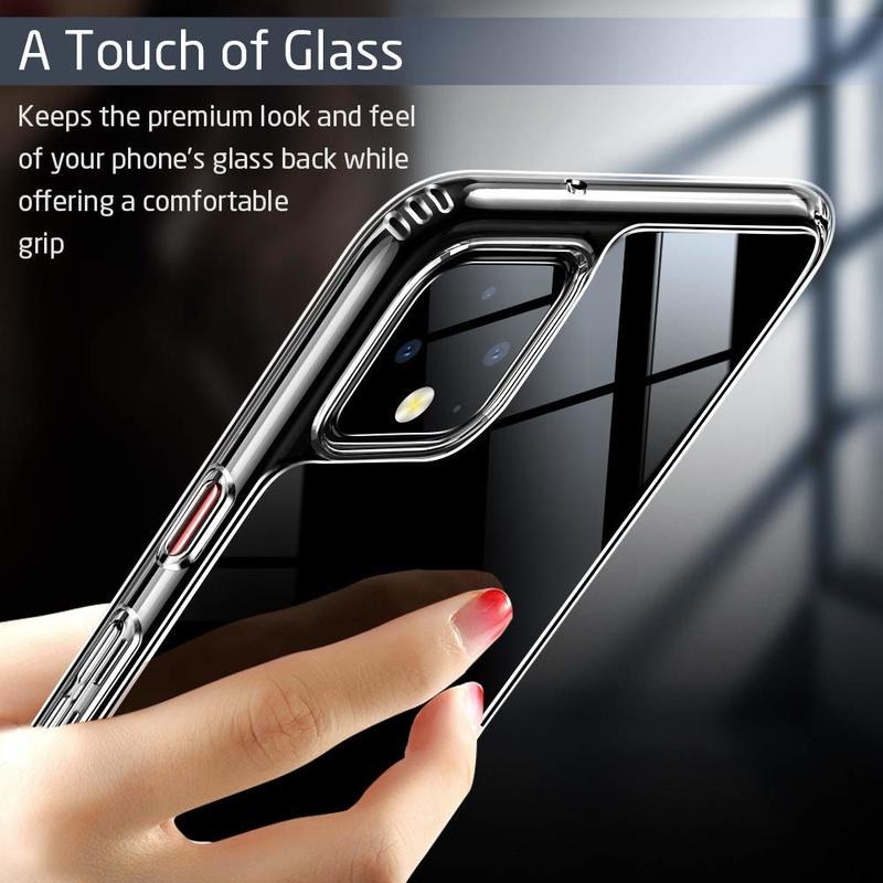 Ốp lưng Google Pixel 4 ESR Mimic Tempered Glass- hàng chính hãng