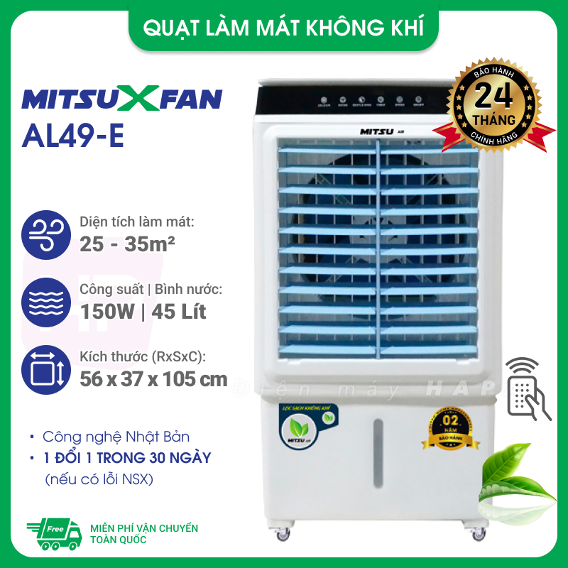 Máy Làm Mát Không Khí MitsuXFan AL49-E - Hàng Chính Hãng - Điện máy HAPA