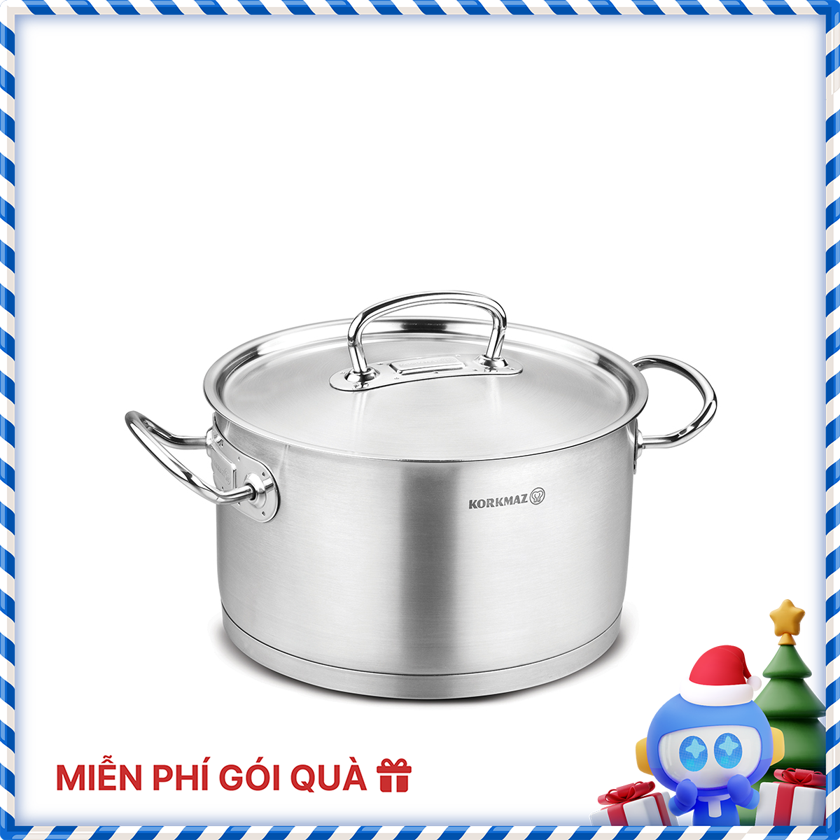 Nồi inox 1810 Korkmaz Proline - 3.8 lít - 20 x 12 cm