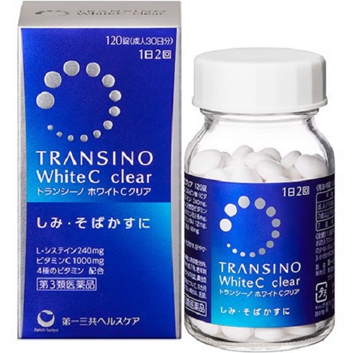 Viên uống Transino white C Clear 240 viên Hỗ Trợ Trắng Da, Cải Thiện Nám