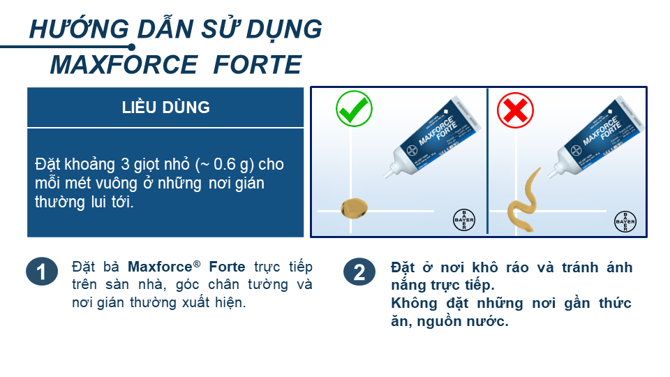 Bả Diệt Gián Bayer Maxforce Forte (20g)