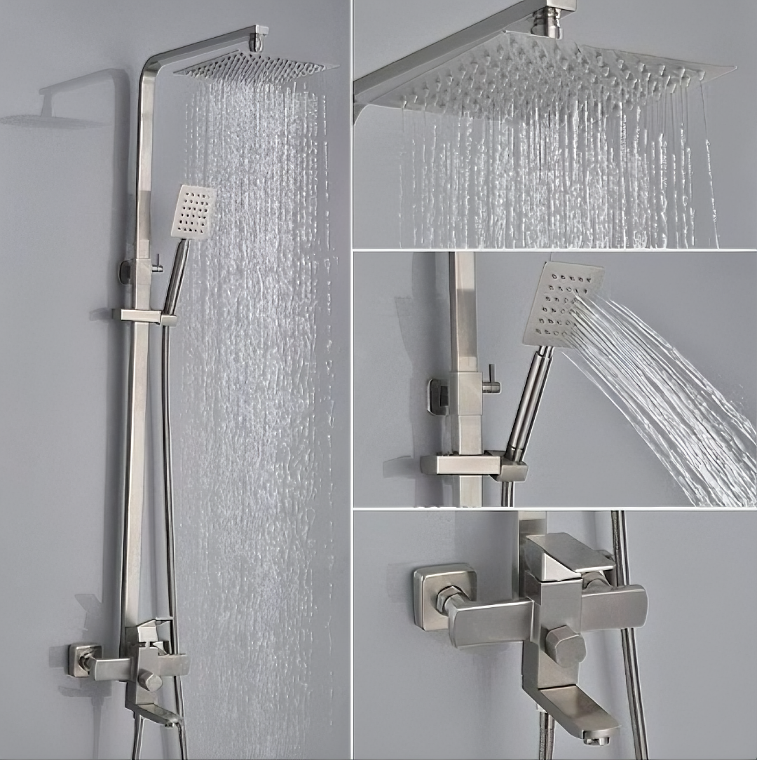 Bộ sen cây tắm KG38 dùng cho nóng lạnh nước mạnh êm, cao cấp dễ sử dụng chất liệu inox304 - Hàng chính hãng