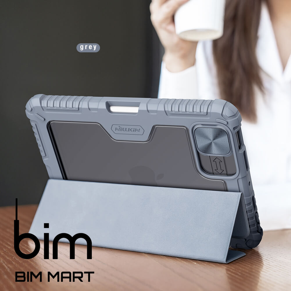 Bao da dành cho iPad Mini 6 - 8.3 inch 2021 có nắp bảo vệ camera Nillkin Bumper Leather - Hàng chính hãng