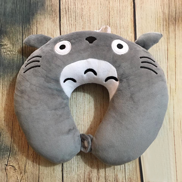 Gối Chữ U Mèo Totoro U24 (Màu Xám)