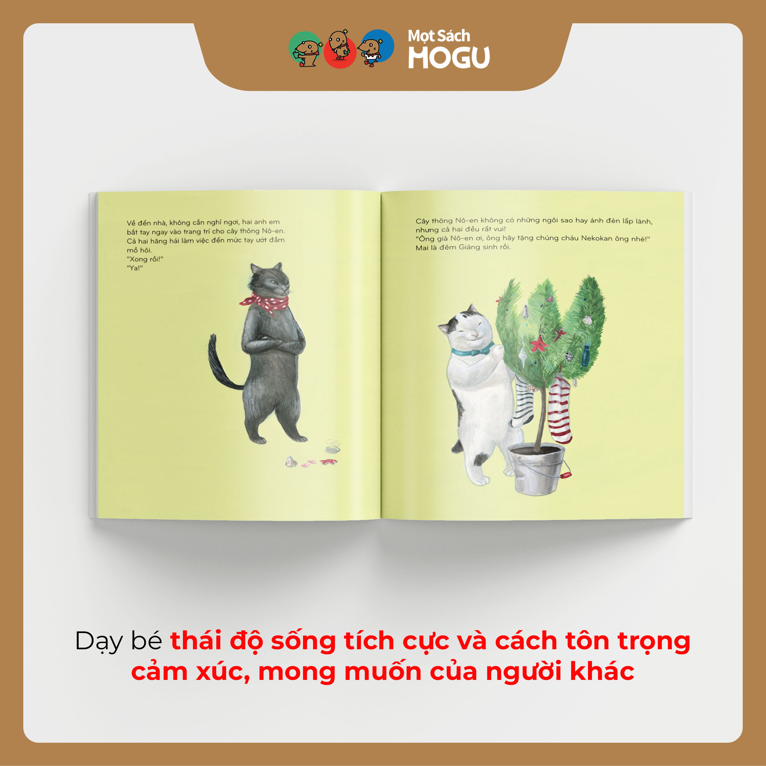 Truyện Ehon bé 3-4-5 tuổi - Bộ 3 cuốn Mèo Rukkio và Furifuri