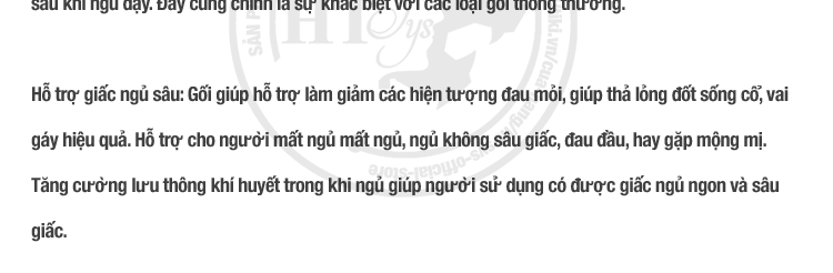 Gối ngủ cao su non HT SYS - Gối cao su non Memory Foam Nhật Bản - Gối giúp ngủ nhanh , chống mỏi vai gáy - Hàng Chính Hãng