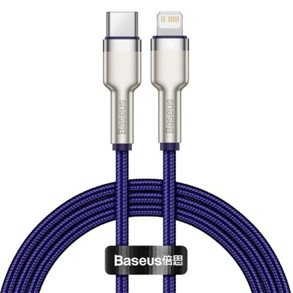 Cáp sạc Baseus Cafule series Metal data cable- CATLJK nhanh Type C to Light-ning 20W  Hàng chính hãng