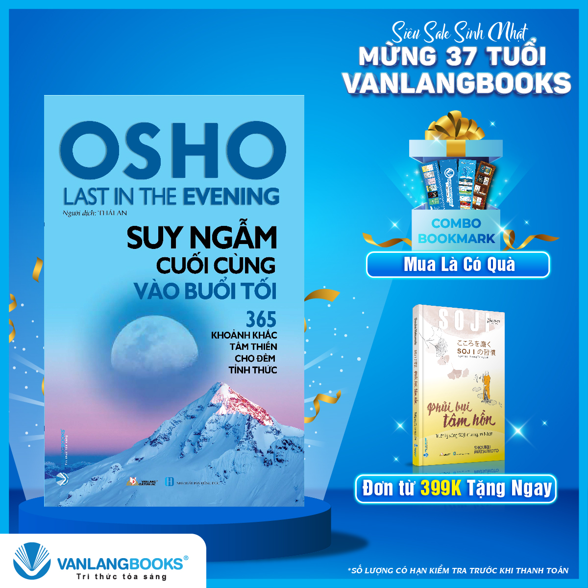 Sách Suy Ngẫm Cuối Cùng Vào Buổi Tối 365 Khoảnh Khắc Tâm Thiền Cho Đêm Tỉnh Thức – Tái Bản