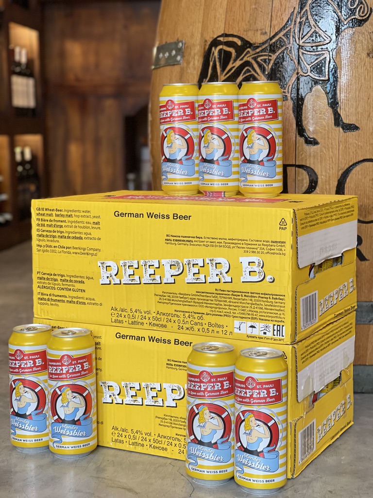 Bia Reeper B. Weissbier 5.4% 500ml (bia lúa mì)