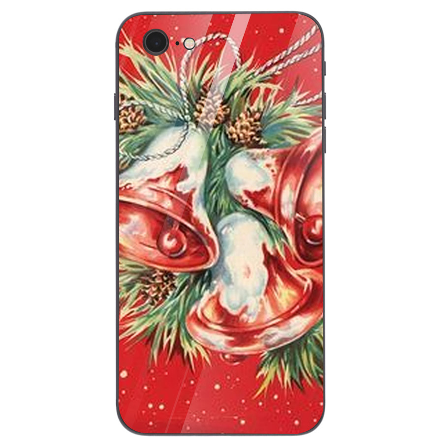 Ốp điện thoại kính cường lực cho máy iPhone 5/5s/se - GIÁNG SINH ĐẾN RỒI MS GSDRMR002